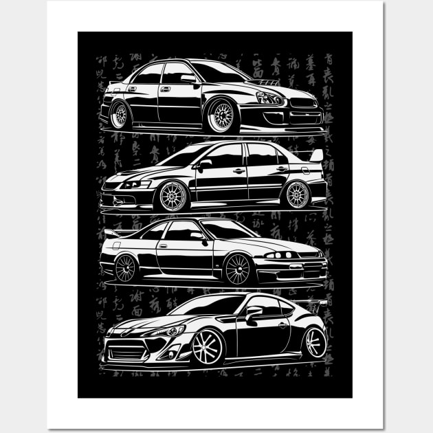 Jdm crew Wall Art by Markaryan